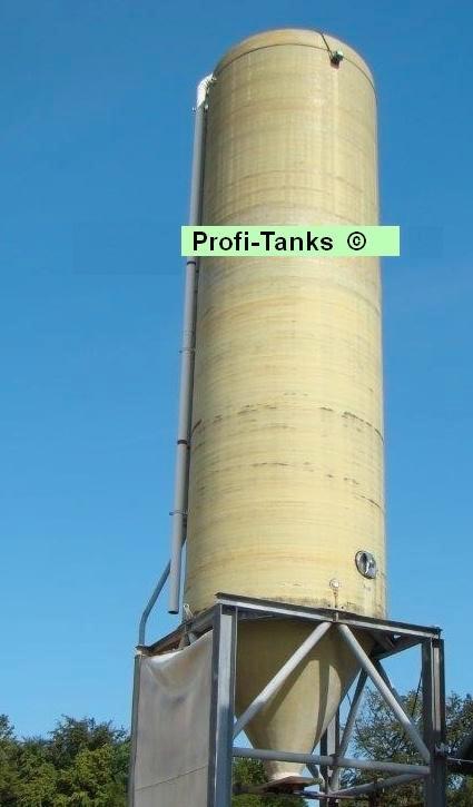 P48 silo 75000 L GFK opslagtank polyestertank graansilo, Tuin en Terras, Regentonnen, Gebruikt, Kunststof, 150 liter of meer, Ophalen