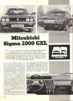 Autorevue test Mitsubishi Galant Sigma 2000 GLX 1977, Ophalen of Verzenden, Gelezen, Mitsubishi