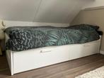 Mooi ikea bed, brimnes, 1 persoons wit, Ophalen, Gebruikt, 90 cm, Eenpersoons