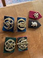Baret Emblemen & Kraagspiegels Jaren '80, Verzamelen, Militaria | Algemeen, Verzenden, Landmacht, Nederland, Embleem of Badge