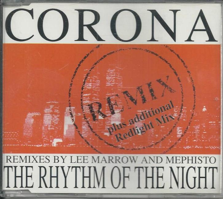 Corona - The rhythm of the night ( remix ), Cd's en Dvd's, Cd Singles, Zo goed als nieuw, Dance, Maxi-single, Ophalen of Verzenden