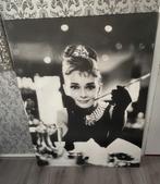 Audrey Hepburn Canvas Schilderij & Kandelaar (Gratis), Ophalen, Gebruikt
