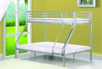 Nicolas 3-persoons stapelbed zilver