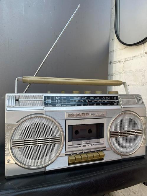 Sharp Gf-4500 Radio cassetterecorder/Boombox/Ghettoblaster, Audio, Tv en Foto, Radio's, Gebruikt, Ophalen of Verzenden