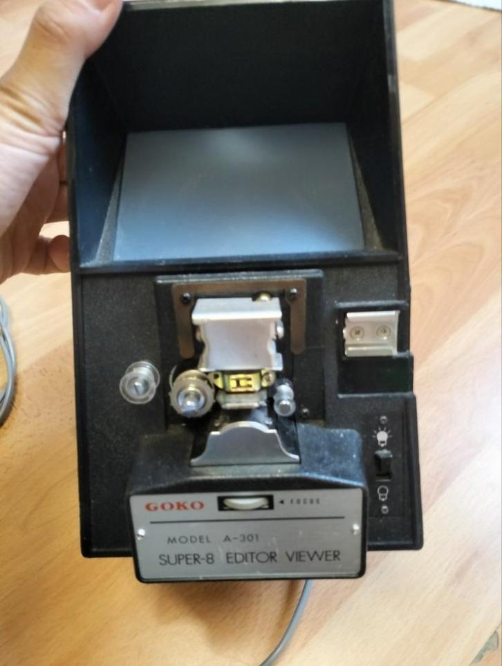 Goko A-301 Super-8 Editor Viewer - Film Bewerking, Audio, Tv en Foto, Filmrollen, 8mm film, Ophalen of Verzenden