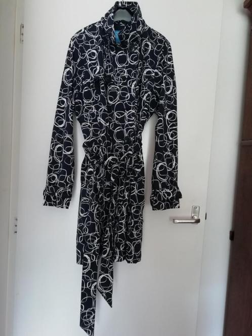 Regenjas Happy Rainy Days maat XL, Kleding | Dames, Jassen | Zomer, Zo goed als nieuw, Maat 42/44 (L), Blauw, Ophalen of Verzenden