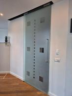 2 stuks glazen shuif deuren, Doe-het-zelf en Verbouw, Gebruikt, 215 cm of meer, Glas, Ophalen