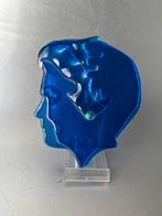 Glazen silhouet hoofd Beatrix,  Edith Benedictus Buning, Ophalen of Verzenden