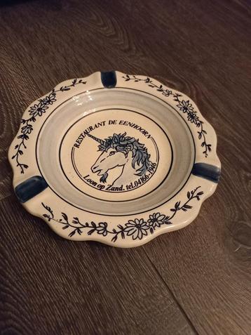 Vintage Aschenbak Restaurant De Eenhoorn Loon op Zand beschikbaar voor biedingen