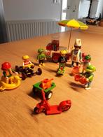 Playmobil vintage, spelende kinderen en hotdogkraampje, Ophalen of Verzenden, Gebruikt, Complete set