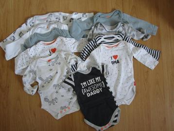 Prenatal + Hema maat 50/56 - tien rompers beschikbaar voor biedingen