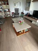 2 Hülsta Now! Time Salontafels Kernnoten Hoogglans, Huis en Inrichting, Ophalen, Gebruikt, Vierkant, 50 tot 100 cm