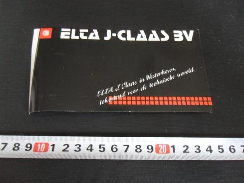 sticker elta j claas westerhoven tekenend voor de technische, Verzamelen, Stickers, Zo goed als nieuw, Bedrijf of Vereniging, Ophalen