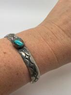 A774 Prachtige zilveren Navajo armband Ivan V, Ophalen of Verzenden, Zilver, Armband, Met edelsteen