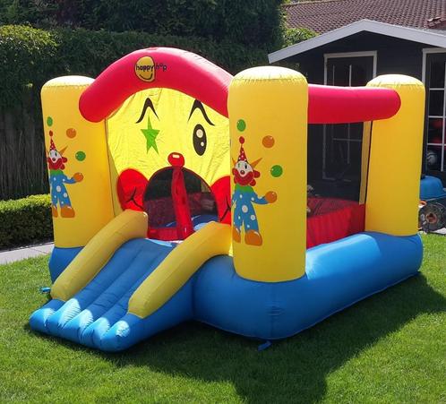 Springkussen Clown met glijbaan, Kinderen en Baby's, Speelgoed | Buiten | Springkussens, Gebruikt, Ophalen of Verzenden