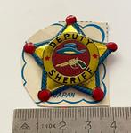 Vintage blikken speelgoed Deputy Sheriffster speld JAPAN, Verzenden