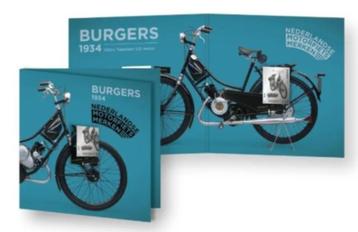 Zilveren postzegel NL Motorfiets merken Burgers 1934 beschikbaar voor biedingen