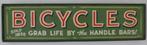 Handgeschilderd houten bord / vintage / Bicycle Shop / Fiets, Verzamelen, Verzenden, Zo goed als nieuw, Reclamebord