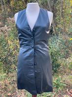 Leren blouse jurkje XS van Mango, Kleding | Dames, Blouses en Tunieken, Mango, Zwart, Ophalen of Verzenden, Zo goed als nieuw