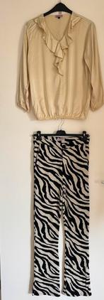 Tessa koops cebra broek mt M en blouse maat L, Kleding | Dames, Blouses en Tunieken, Tessa Koops, Verzenden, Zo goed als nieuw