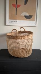 Zeegras Mand met Handvatten, Mand, Rond, Ophalen of Verzenden, Zo goed als nieuw