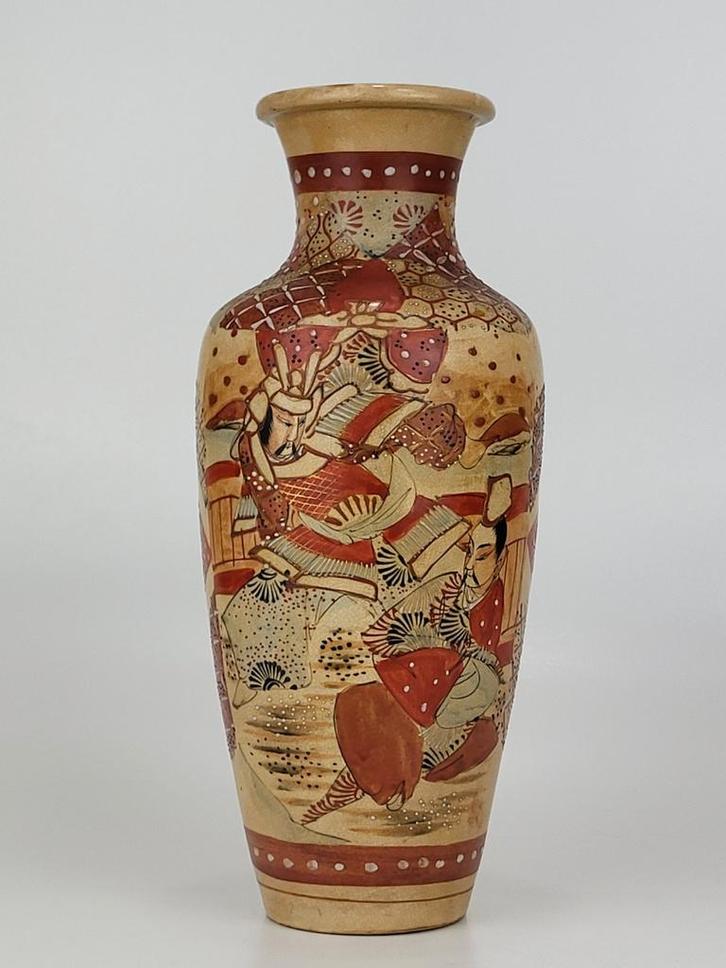 Antieke Satsuma vaas- Meiji periode, Antiek en Kunst, Kunst | Niet-Westerse kunst, Ophalen of Verzenden
