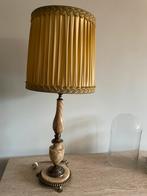 85 cm marmer marmeren tafellamp vloerlamp lamp plissé, Antiek en Kunst, Antiek | Lampen, Ophalen