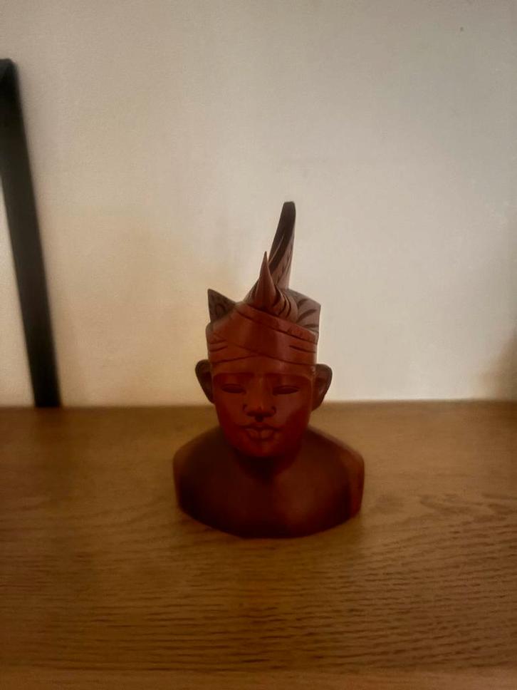 Balinees Houtsnijwerk Sint of Kerst, Antiek en Kunst, Kunst | Beelden en Houtsnijwerken, Ophalen of Verzenden