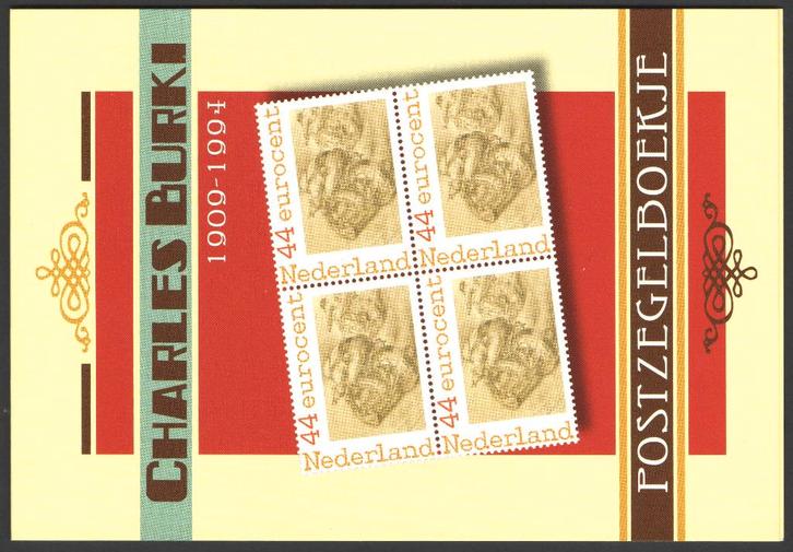 Nederland Persoonlijk Postzegelboekje Charles Burki (1), Postzegels en Munten, Postzegels | Nederland, Postfris, Na 1940, Ophalen of Verzenden