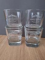 4 Jack Daniels wiskey glazen, Verzamelen, Ophalen, Borrel- of Shotglas