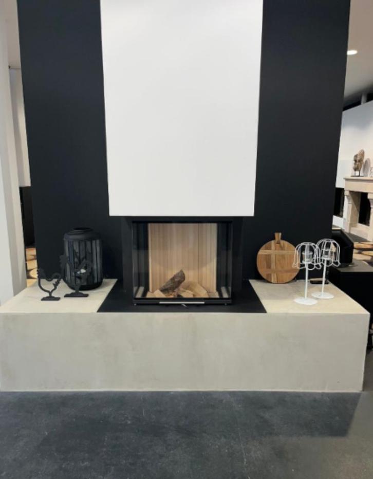 (Showroommodel) houthaard Brunner 57/25/60/25 panorama, Huis en Inrichting, Haarden, Zo goed als nieuw, Houthaard, Ophalen of Verzenden