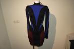 Mugler x H&M stretch jurk kolletje konings blauw nieuw S, Nieuw, Maat 36 (S), Boven de knie, Mugler