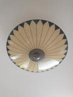 Vintage Schaallamp Plafonnière Jaren 50/60, Huis en Inrichting, Lampen | Plafondlampen, Ophalen, Gebruikt, Glas, Vintage