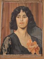 Spaans Portret Schilderij Olieverf, Antiek en Kunst, Ophalen of Verzenden