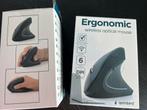 ERGONOMISCH DRAADLOOS MUIS VERTICAAL NANO USB VERLICHTING, Ophalen of Verzenden, Zo goed als nieuw, Rechtshandig, Ergonomisch