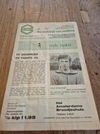 FC GRONINGEN  - FC TWENTE '65, Ophalen of Verzenden, F.C. Twente