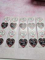Hartvormige 'Thank You' Stickers, Ophalen, Nieuw, Sticker