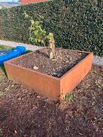 Te koop 3 cortenstaal plantenbakken, Ophalen, Gebruikt, 100 cm of meer, Vierkant