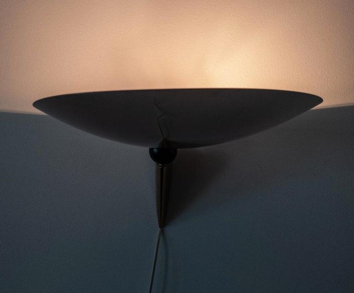 Vintage Herda wandlamp in Memphis stijl, Huis en Inrichting, Lampen | Wandlampen, Gebruikt, Metaal, Ophalen of Verzenden
