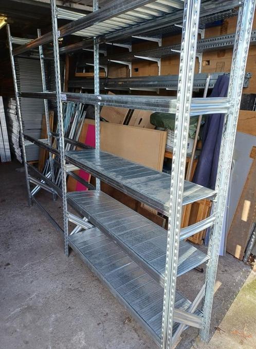 Metalsisteme legbordstelling 198 x 32 met 4 legborden, Huis en Inrichting, Kasten | Stellingkasten, Zo goed als nieuw, Ophalen
