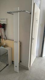 Design kapstok zilver wit inclusief 6 zilveren hangers, Ophalen, Zo goed als nieuw, Hout, Minder dan 100 cm