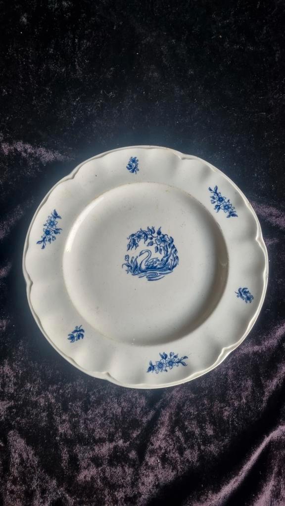 Vintage Wandbord met Zwaantje, Antiek en Kunst, Antiek | Servies los, Ophalen of Verzenden