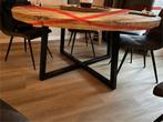 Tafelpoot staal industrieel, Huis en Inrichting, Tafels | Eettafels, Ophalen of Verzenden, Zo goed als nieuw, Rond, 50 tot 100 cm