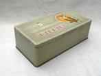 sigarenblik (leeg) Uiltje vooraan 50 sigaren La Bolsa Kampen, Ophalen of Verzenden, Gebruikt, Tabaksdoos of Verpakking