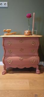 VERKOCHT! Buikkastje in ‘desert rose’ kleur, Huis en Inrichting, Gebruikt, Overige materialen, Vintage, 3 of 4 laden