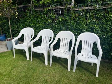 Allibert terras kuipstoelen stapelbaar izgst met kussens beschikbaar voor biedingen