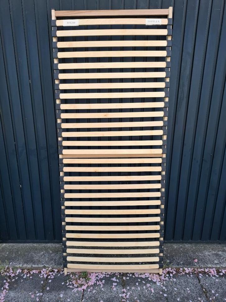 1 prima houten TOPFLEX lattenbodem, 80 x 200, Huis en Inrichting, Slaapkamer | Bedden, Gebruikt, Eenpersoons, 80 cm, 200 cm, Hout