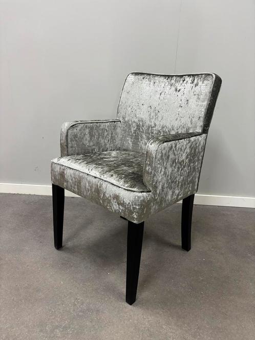 6 nieuwe hotel chique eetkamerstoelen Eric Kuster stijl, Huis en Inrichting, Stoelen, Nieuw, Hout, Stof, Grijs, Ophalen of Verzenden