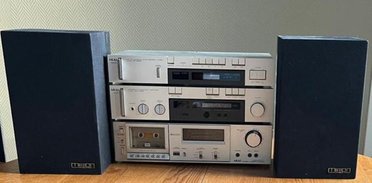 Vintage (jaren 80) audio set Akai + Mission luidsprekers, Audio, Tv en Foto, Stereo-sets, Gebruikt, Akai, Losse componenten, Ophalen