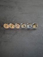 Servetringen servet ringen goud zilver diamantjes (nep), Ophalen of Verzenden, Zo goed als nieuw